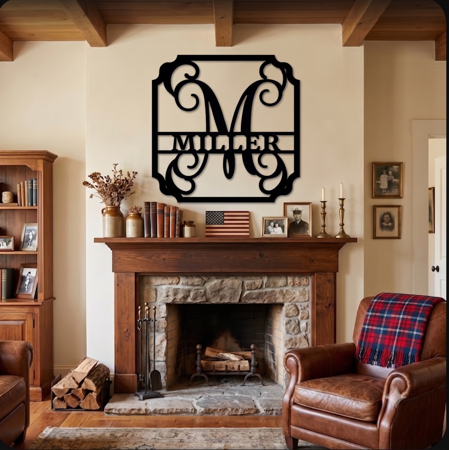 Custom Army Veteran Metal Sign – Personalized Military Last Name Steel Wall Art – Soldier Retirement Gift for Dad