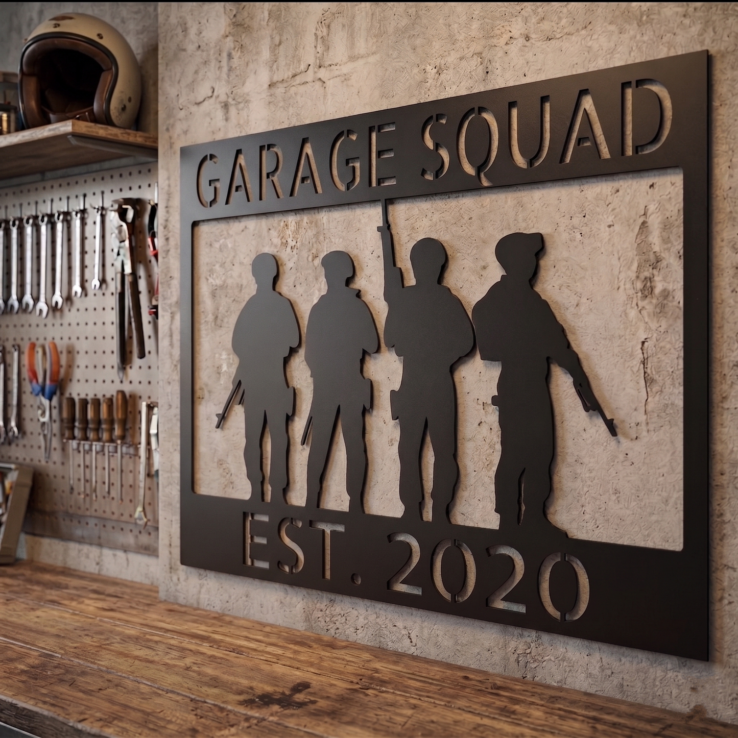 Custom Soldier Monogram Sign